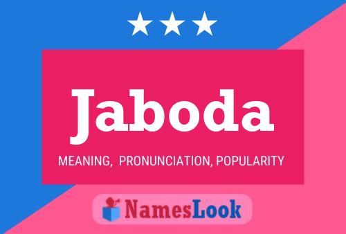 Jaboda Name Poster