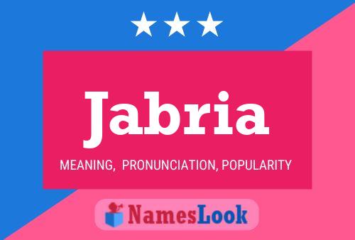 Jabria Name Poster