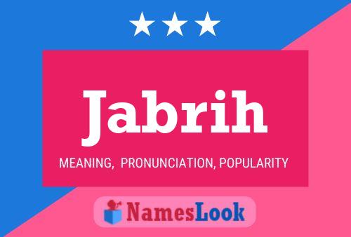 Jabrih Name Poster