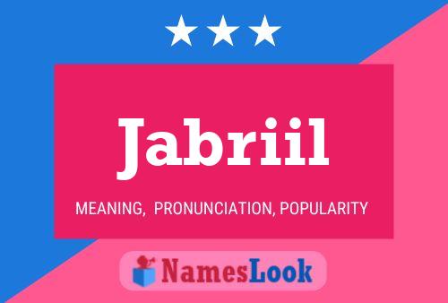 Jabriil Name Poster