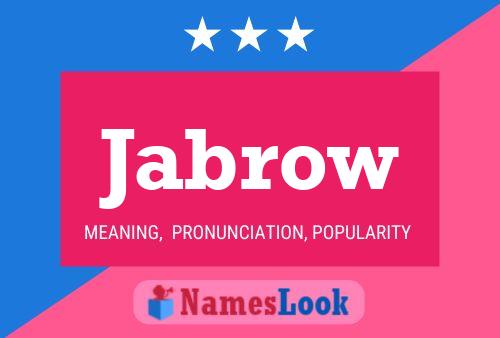 Jabrow Name Poster