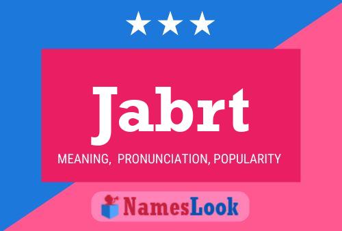 Jabrt Name Poster