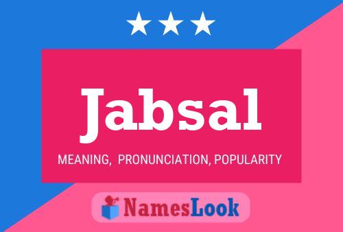 Jabsal Name Poster