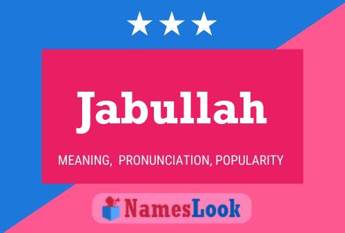 Jabullah Name Poster