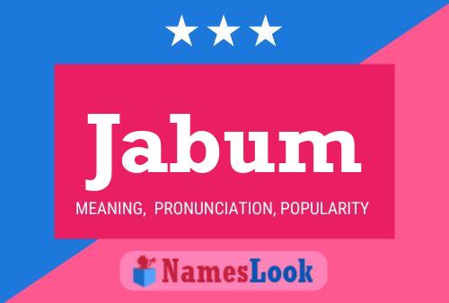 Jabum Name Poster