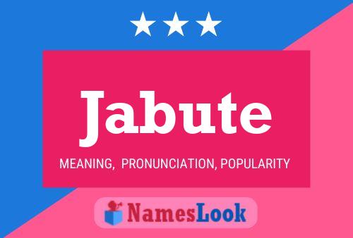 Jabute Name Poster