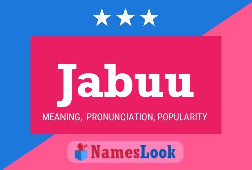 Jabuu Name Poster