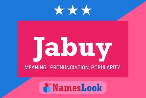 Jabuy Name Poster