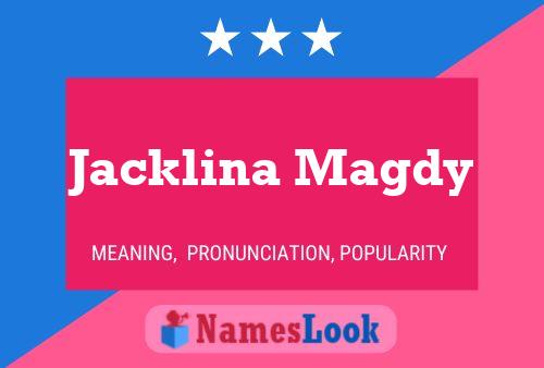 Jacklina Magdy Name Poster