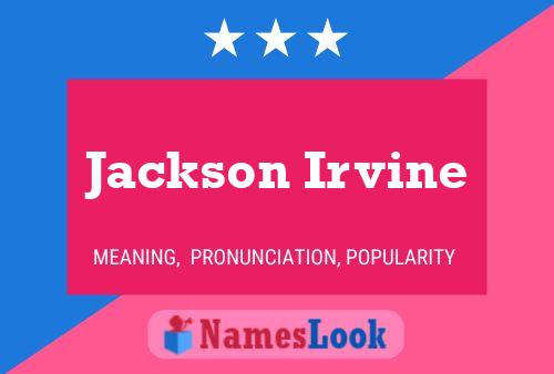 Jackson Irvine Name Poster