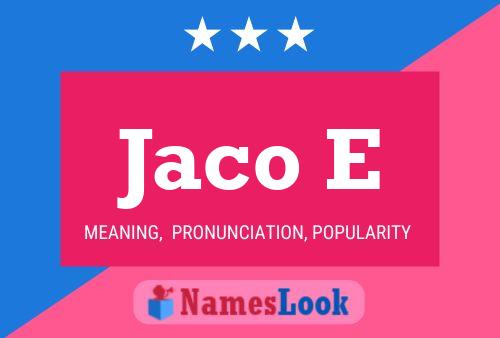 Jaco E Name Poster