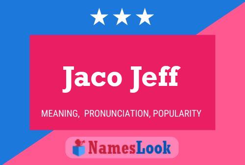 Jaco Jeff Name Poster