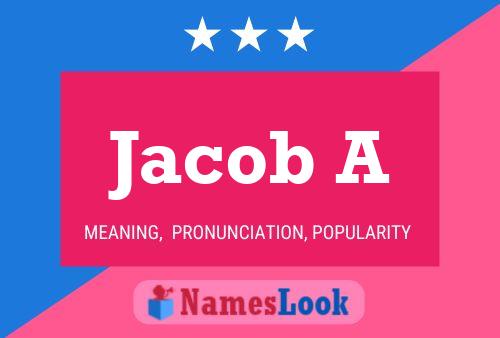 Jacob A Name Poster