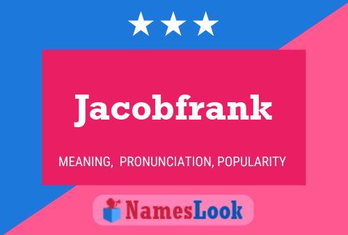 Jacobfrank Name Poster