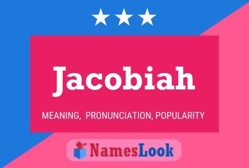 Jacobiah Name Poster