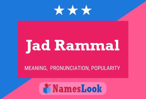 Jad Rammal Name Poster