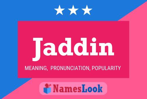 Jaddin Name Poster