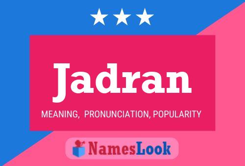 Jadran Name Poster