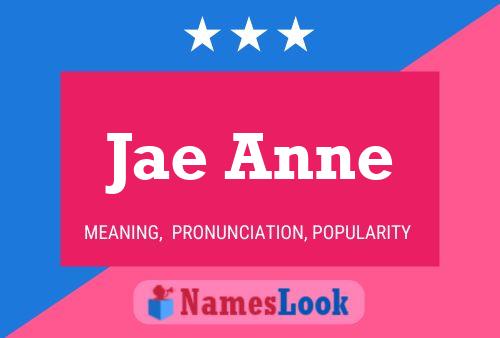 Jae Anne Name Poster