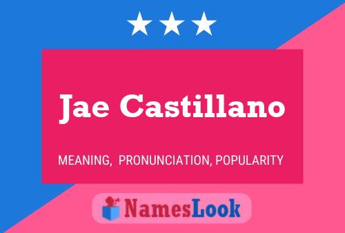 Jae Castillano Name Poster