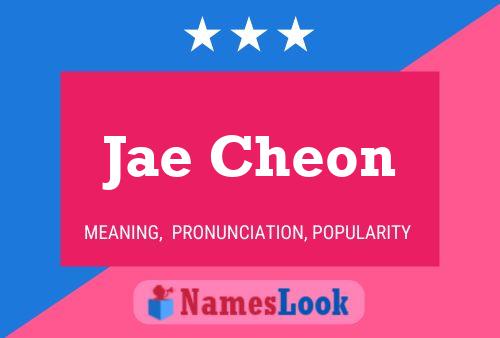 Jae Cheon Name Poster