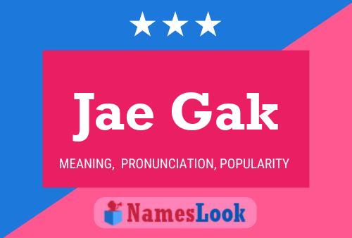 Jae Gak Name Poster