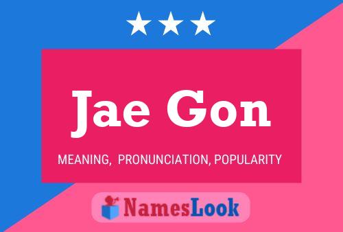 Jae Gon Name Poster