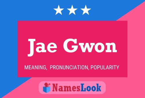 Jae Gwon Name Poster