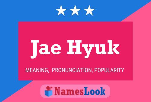 Jae Hyuk Name Poster