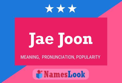 Jae Joon Name Poster