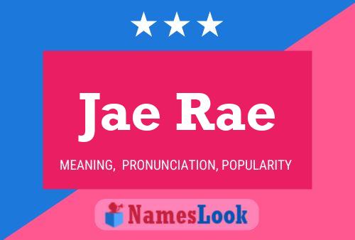 Jae Rae Name Poster