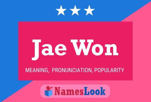 Jae Won Name Poster