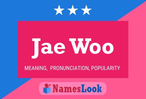 Jae Woo Name Poster