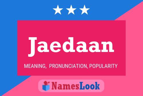 Jaedaan Name Poster