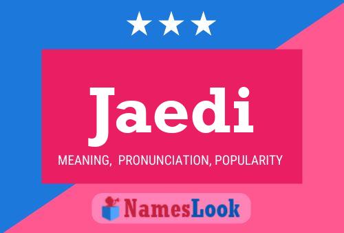 Jaedi Name Poster