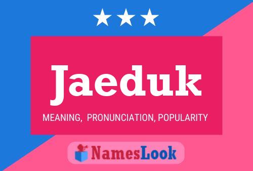 Jaeduk Name Poster