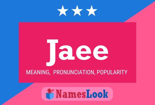 Jaee Name Poster