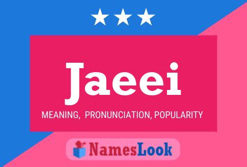 Jaeei Name Poster