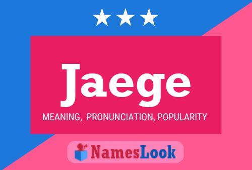 Jaege Name Poster