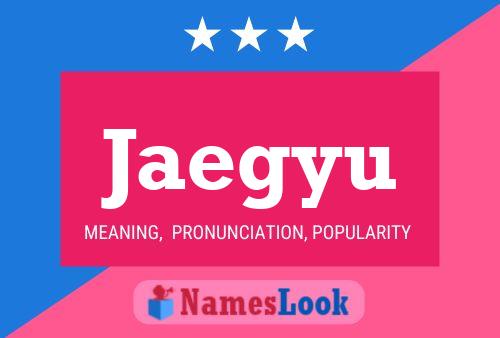 Jaegyu Name Poster