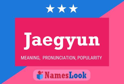 Jaegyun Name Poster