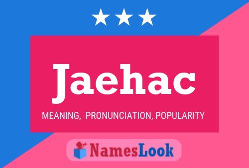 Jaehac Name Poster