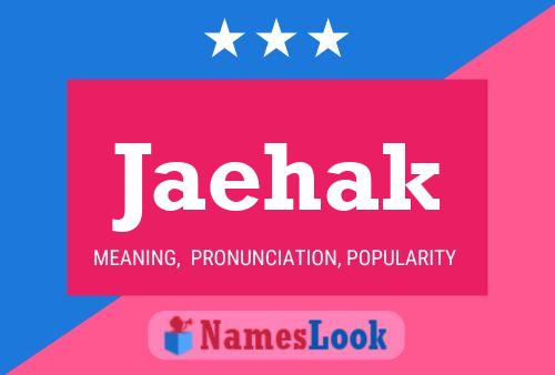 Jaehak Name Poster