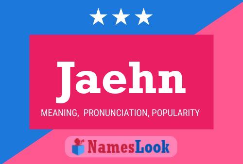 Jaehn Name Poster