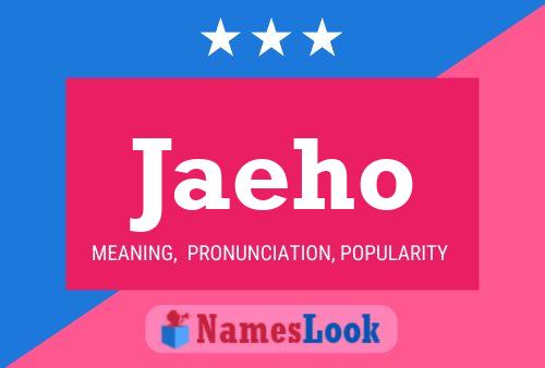 Jaeho Name Poster