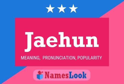 Jaehun Name Poster