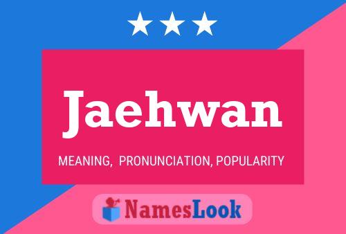 Jaehwan Name Poster