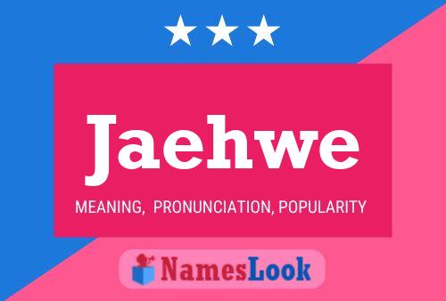 Jaehwe Name Poster