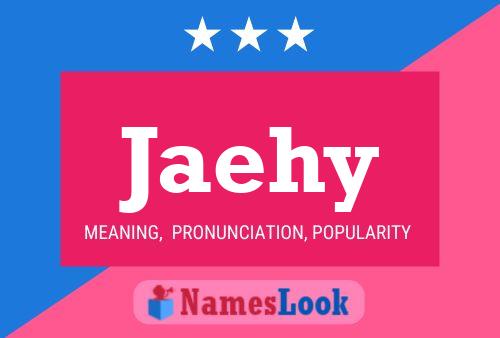 Jaehy Name Poster