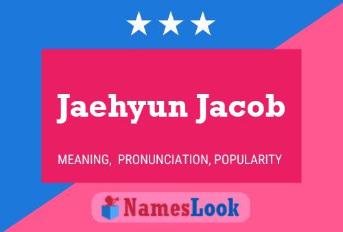 Jaehyun Jacob Name Poster